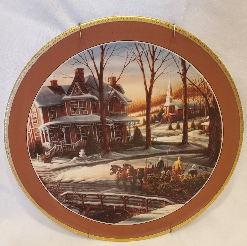 Terry Redlin Vtg 1989 Homeward Bound Plate No 8588 Hadley House